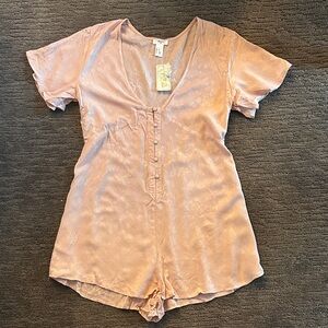*NWT* Blush Pink Satin Romper